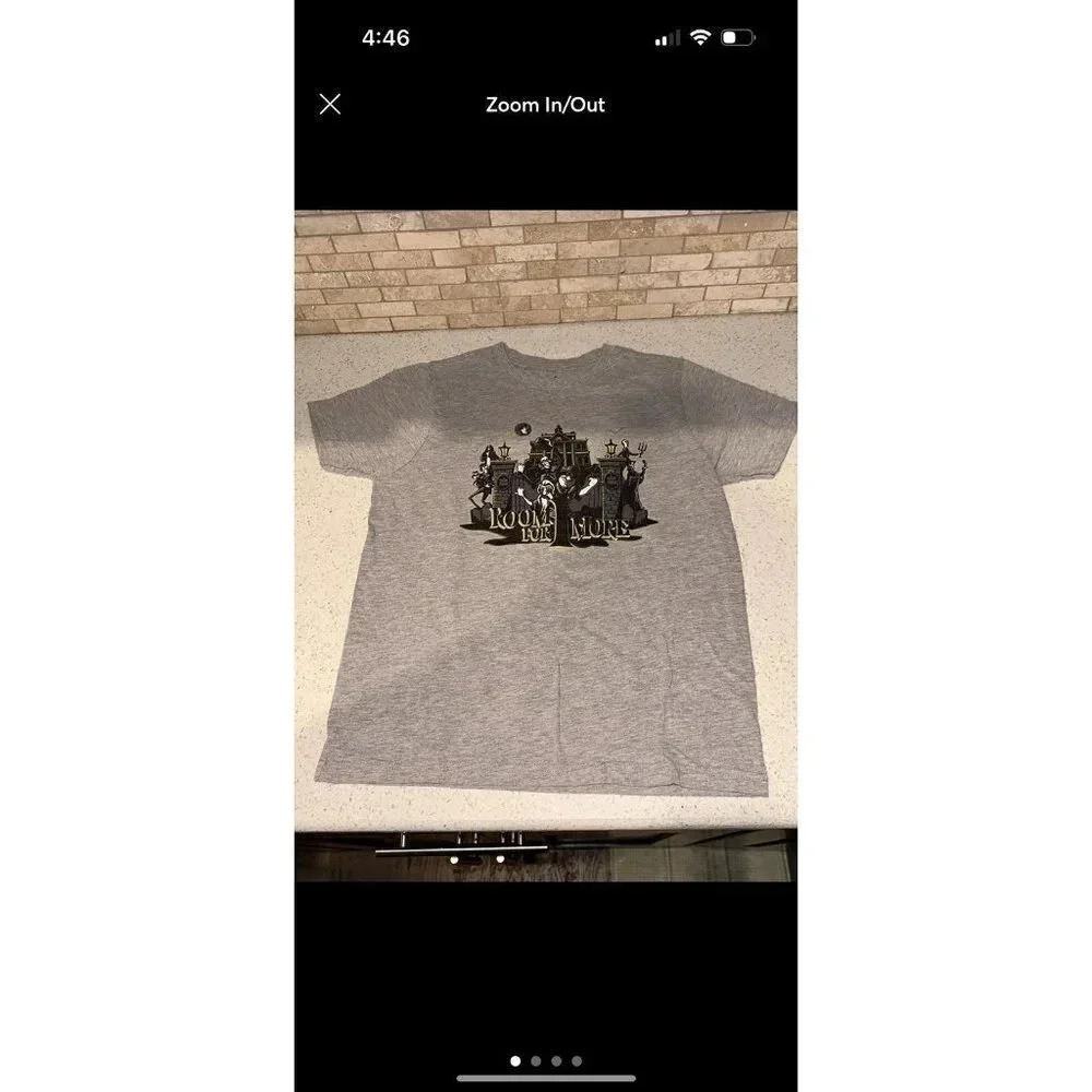 Room for 1 more haunted mansion tshirt boys large Disney parks BU